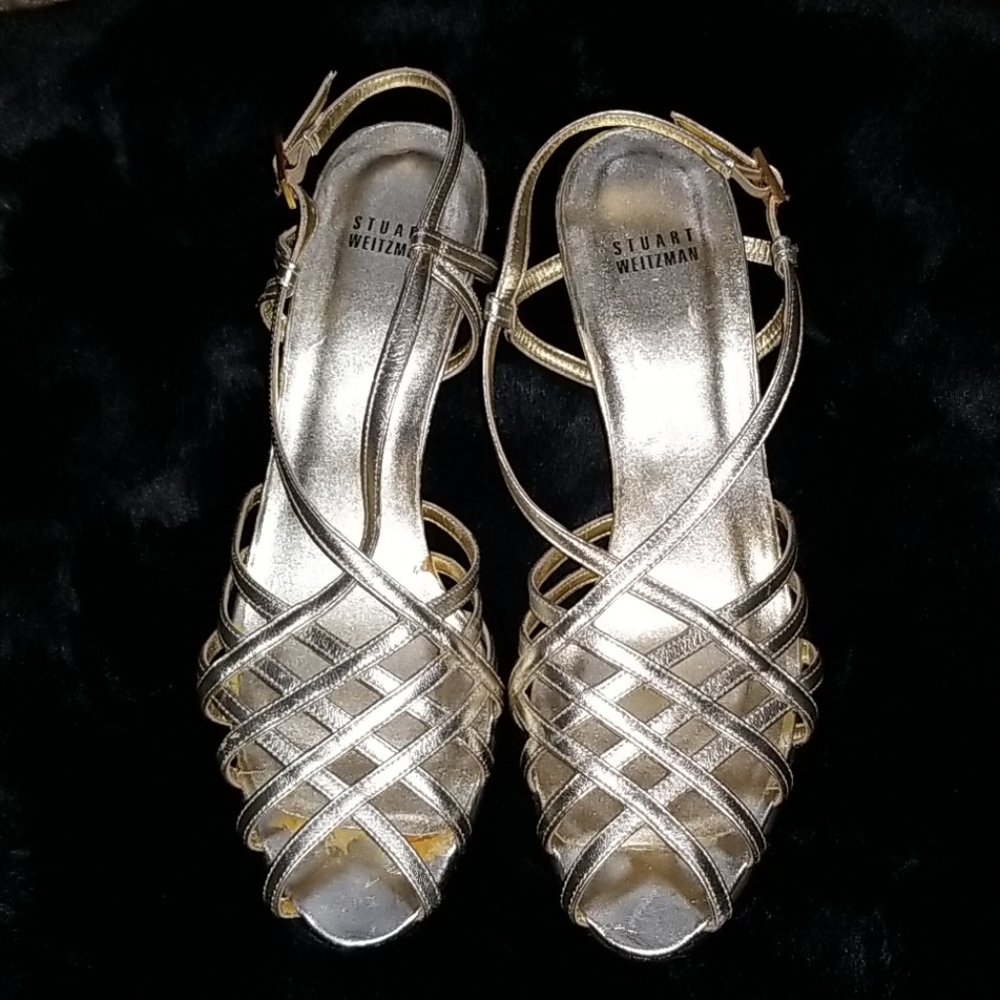 Gold Metallic Heels